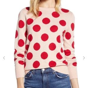 Halogen X Atlantic-Pacific Polka Dot Sweater